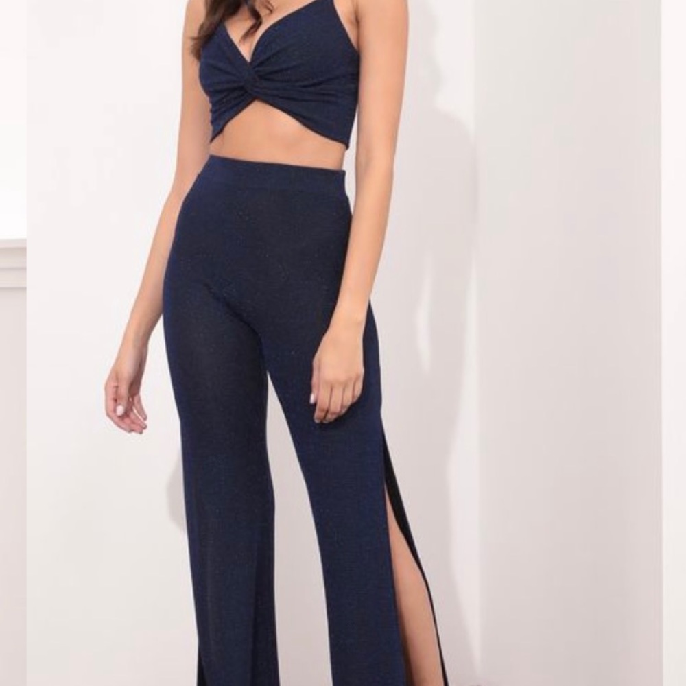 Blue Shimmer Pant set small